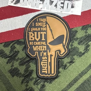 PvC 3D Punisher: Be Careful… Br Morale Tactical Hook And Loop Patch High Quality - Picture 1 of 5