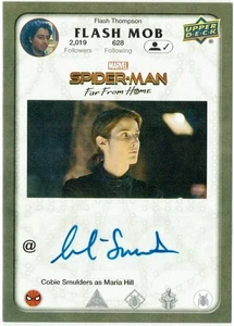 2019 UD Spider-Man Far From Home Autograph Card FM-MH Cobie Smulders~ Maria Hill - Picture 1 of 2