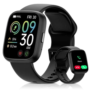 Montre Connectée pour Homme Femme, Appel Bluetooth, 1.83" HD Écran Tactile Fitness - Photo 1 sur 8