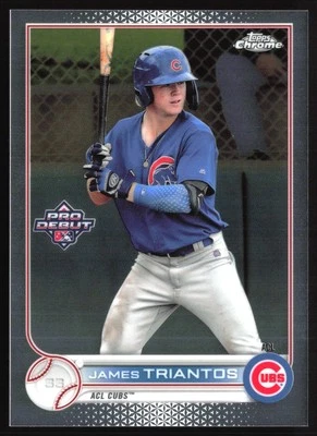 2022 Topps Pro Debut #PDC-1 James Triantos Chrome - Image 1 of 2