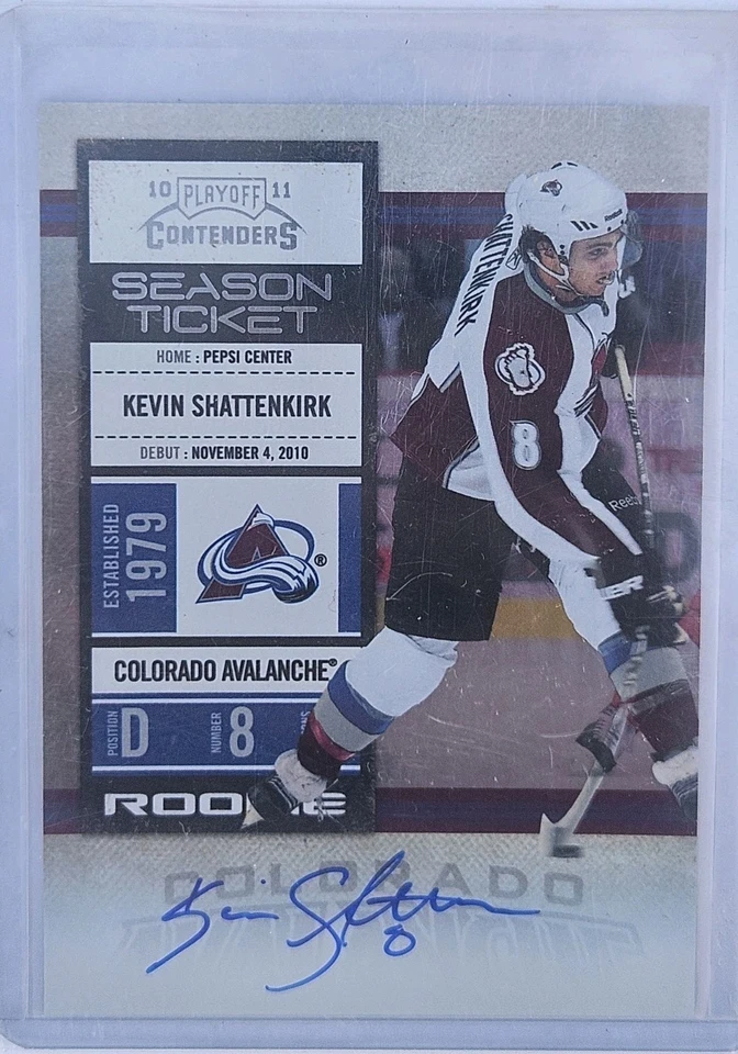 2010/11 Panini Contenders Hockey Rookie Ticket Auto Kevin Shattenkirk RC - Image 1 of 1