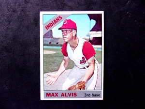 1966 Topps #415 Max Alvis... sin pliegues... indios - Imagen 1 de 2