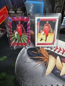 2021 Donruss Jalen Green Rated Rookie Pink Laser Houston Rockets - Picture 1 of 4