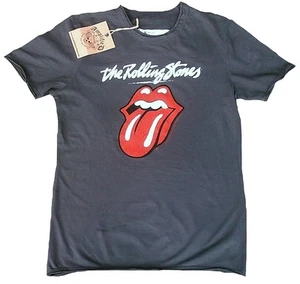 AMPLIFIED ROLLING STONES Classic Lick Lengua Rock Star Vintage ViP T-Shirt S 46 - Imagen 1 de 2