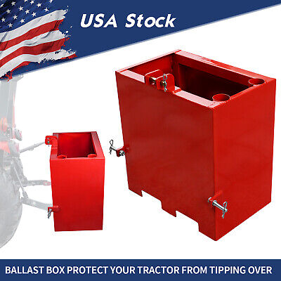 3Point Counterweight Ballast Box Loader Tractor Quick Tach Attachment Heavy Duty • 230.99$
