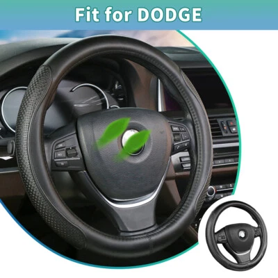 For Dodge Car SUV Truck Van Steering Wheel Cover Rubber GRIP 15" - Image 1 of 4