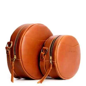 Portland Leather Goods - Circle Crossbody (Select Size/Color) - Picture 1 of 17
