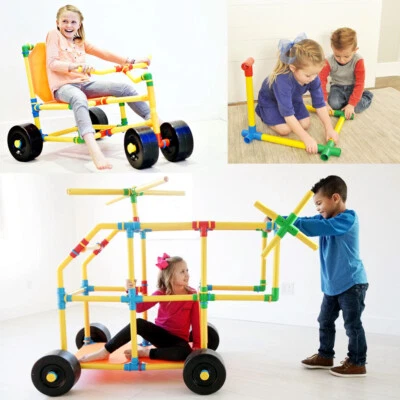 Bausteine XXL Kinder Großbausteine Riesenbausteine Steckbausteine Krabbeltunnel - Bild 1 von 4