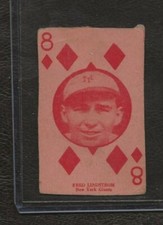 1927 W560 Baseball Strip Card, Fred Lindstrom, New York Giants, HOF, VG