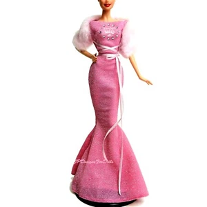 Barbie Fashion Zodiac Libra Fitted Dress and Faux Fur Stole with Shoes - Picture 1 of 9