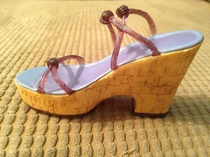 JUST THE RIGHT SHOE CORK WEDGE NO COA - Picture 1 of 1