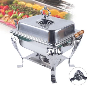 Stainless Steel Chafing Dish Buffet Set Half Size Buffet Warmer Chafer Set Party - Picture 1 of 15