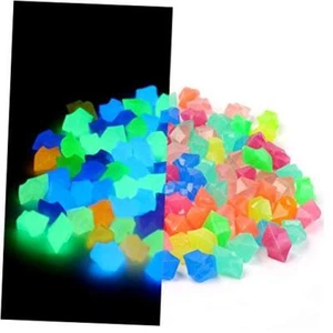 Fish Tank Decorations Rocks Little Glow in The Dark Aquarium Stones small 300 - Picture 1 of 8