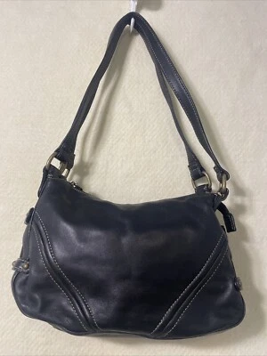 Etienne Aigner Bolso de Mano Negro Cuero Vintage Foto 1 de 4