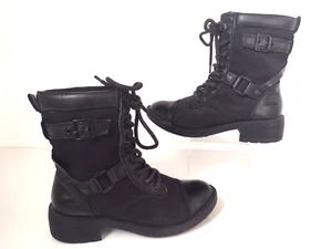 Rocket Dog Womens Black Lace Up Ankle Boots UK Size 4 - Picture 1 of 17