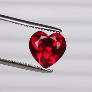 Red Ruby Pigeon 5.35 Ct Heart Cut VVS1 Lab Grown Loose Gemstone