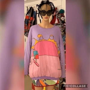 Peter Max Art Show Felpa Reversibile Vintage - Foto 1 di 8