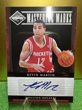 2011-12 Limited Masterful Marks Auto #34 Kevin Martin 06/50 Houston 🚀