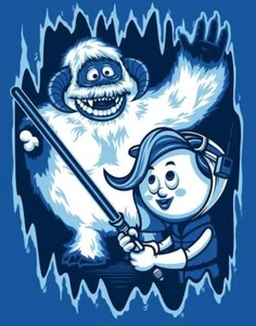 Camicia donna Star Wars Skywalker Wampa come Rudolph Hermey Sasquatch Satira RIPT - Foto 1 di 2