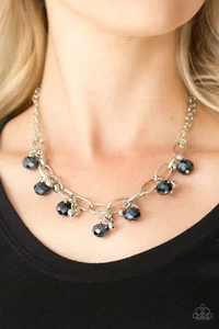 Paparazzi Necklace - Let's Get This FASHION Show On The Road! - Blue - Picture 1 of 7