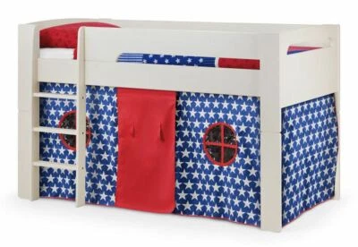 Julian Bowen Pluto Blue and Pink Cotton Star Fun Tent Only Bed Not Included - Image 1 of 4