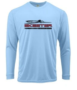 Skeeter Fishing T-Shirt Long Sleeve UPF 30 50 UV Sun Protection Blue - Picture 1 of 1