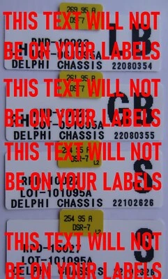 Etiquetas Amortiguador Rover Amortiguador 200, 400, Cupé, Cabriolet, Tourer JUEGO COMPLETO - Imagen 1 de 2