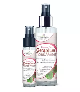 Organic 100% Geranium Floral Water DUO 30 &150ml Combination Teenage skin Eczema - Picture 1 of 6