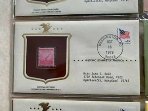 Armee und Marine Nationalverteidigung PCS HISTORISCHE BRIEFMARKEN AMERIKAS COVER + KARTE - Bild 1 von 2