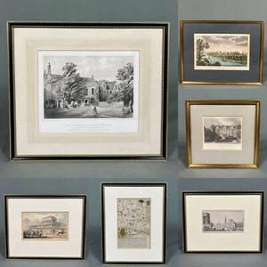Decor Feature Wall Yorkshire Interest Antique Prints - Picture 1 of 13