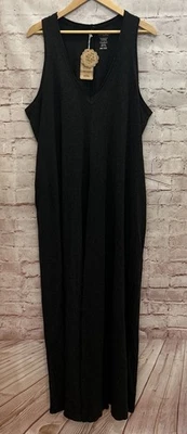 Mono tejido cuello en V Natural Life para mujer talla OS carbón boho hippie de gran tamaño Foto 1 de 4