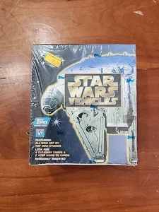 1997 Topps STAR WARS VEHICLES Factory Sealed Wax Box 36 Packs (5 Cards Per Pack) - Picture 1 of 6