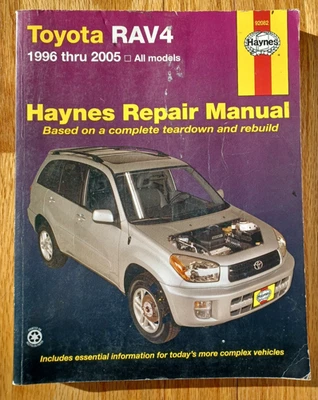 Manual de servicio de reparación Haynes 92082 Toyota RAV4 1996 a 2005 guía Foto 1 de 2