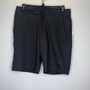 Under Armour Boys YLG Black Polyester Golf Shorts Flat Front UA - Picture 1 of 3