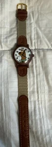 Vintage Armitron Scooby Doo Analog Watch 1998 Woven and Leather Band - Picture 1 of 10