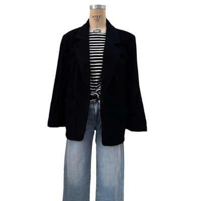 Винтажный 90-х негабаритный блейзер шерсти кашемир пальто одна кнопка размер маленький экспресс - Изображение 1 из 4