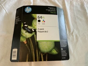 Nuevos cartuchos de tinta combinados HP 64XL negros y tricolores X4D93BN originales OEM, ENERO 2025 - Imagen 1 de 7
