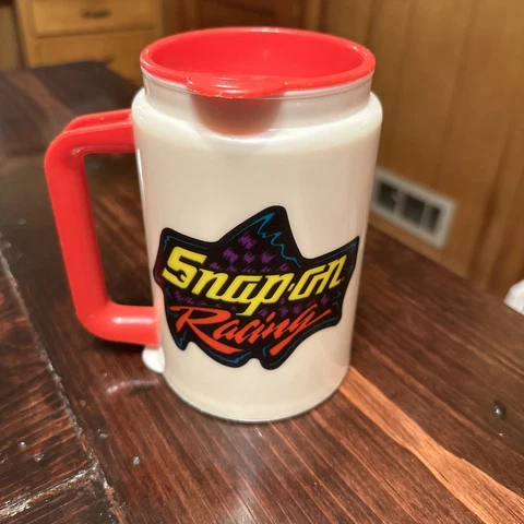 Vintage NASCAR Dale Earnhardt #3 Goodwrench Snap On Racing Mug Whirley Cover