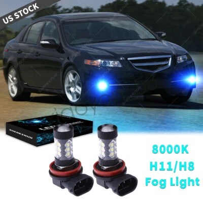 Azul gelo para ACURA TL 2007-2014 8000K H11 H8 LED lâmpadas de atualização de luz de neblina - Imagem 1 de 4