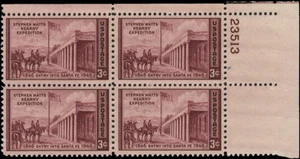 Scott # 944 - US Plate Block Of 4 - Kearney Expedition - 3 c - MNH - 1946 - Picture 1 of 1