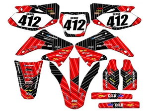 CR 125 R RACE SERIE 2004-2012 kit de gráficos Red Senge compatible con Honda - Imagen 1 de 10