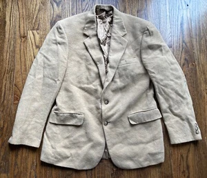 Blazer uomo Brooks Brothers 100% capelli cammello taglia 39R giacca marrone cappotto sportivo - Foto 1 di 13