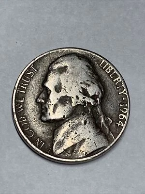 Beautiful Liberty 1964 D Five Cents, Rare Coin United Stated Of America History - Image 1 of 4