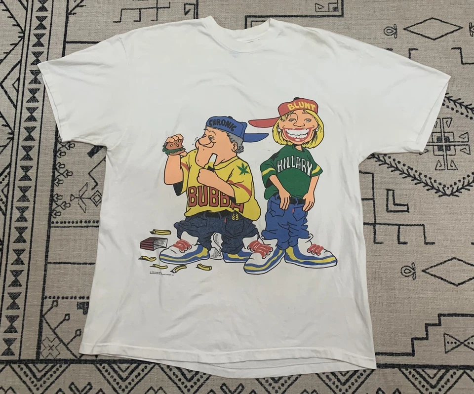 Camisa Clinton Vintage Coast Trends XL Hanes Bill Hillary Marihuana Trump Mónica Foto 1 de 4