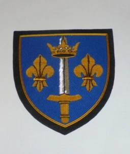 Medieval Saint Joan Arc Shield Crest Patch Catholic War Martyr Vestment Church - Picture 1 of 1