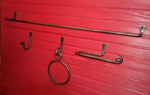 Simple Forged Iron Bath Set Bar Ring T.P. Holder Robe Glad to do custom work - Picture 1 of 7