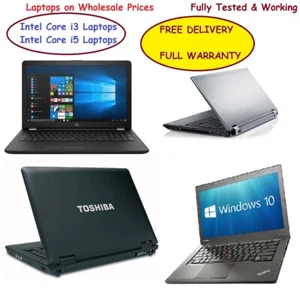 WINDOWS 10  LAPTOP DELL HP ACER INTEL CORE i3/i5 500GB / 240GB SSD 4GB RAM Ready - Picture 1 of 1