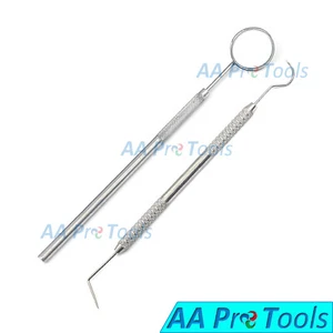 2 Dental Tartar Calculus Plaque Tooth Scraper Remover/Mirror Examination PR-291 - Bild 1 von 3
