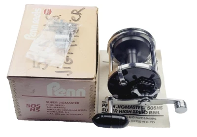 Carrete Penn 505HS Jigmaster - 505, vintage, EE. UU., en caja, caja, alta velocidad [J12-3] Foto 1 de 4