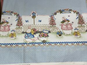 1 1/4+ Yds Easter Parade Border #1282 by Daisy Kingdom Cotton Fabric 46" X 44"